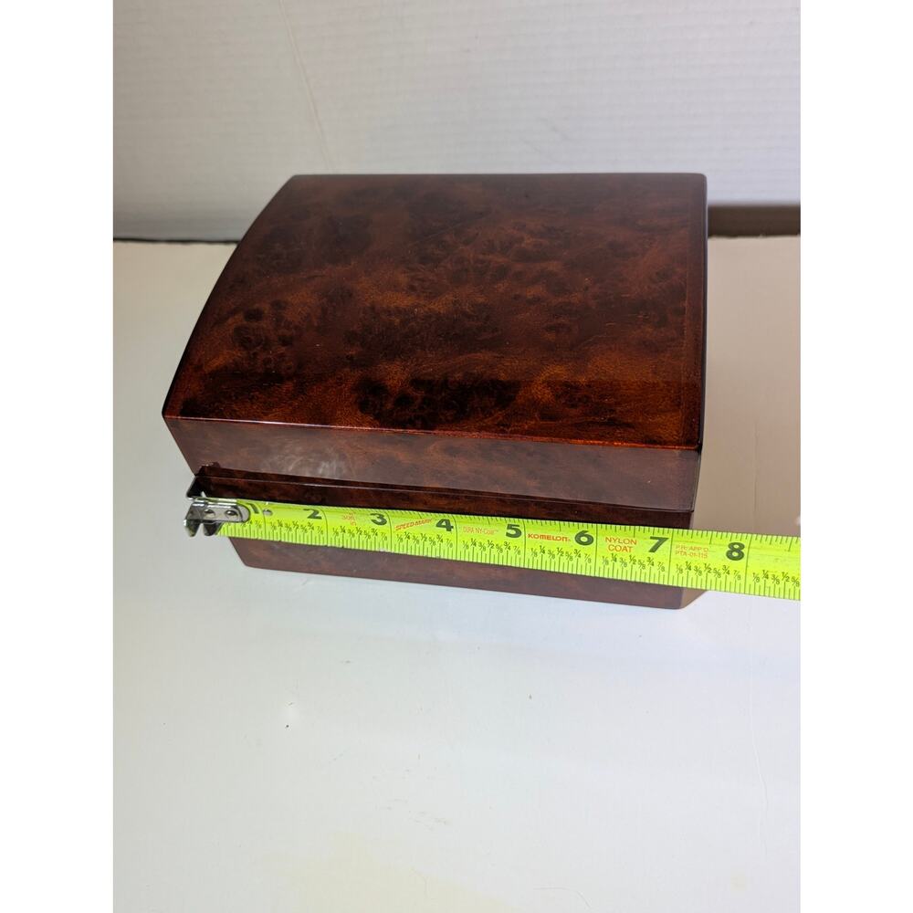 Breitling Luxury Burl Wood Watch Presentation Box High Gloss Timepiece Display - Picture 5 of 12